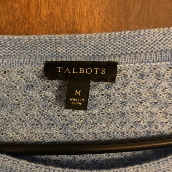 Talbots, Medium baby blue knit sweater - Picture 2 of 3